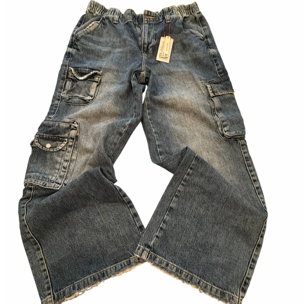 BDG Urban Outfitters wide leg Relaxed Cargo Jeans Cyber Cargo